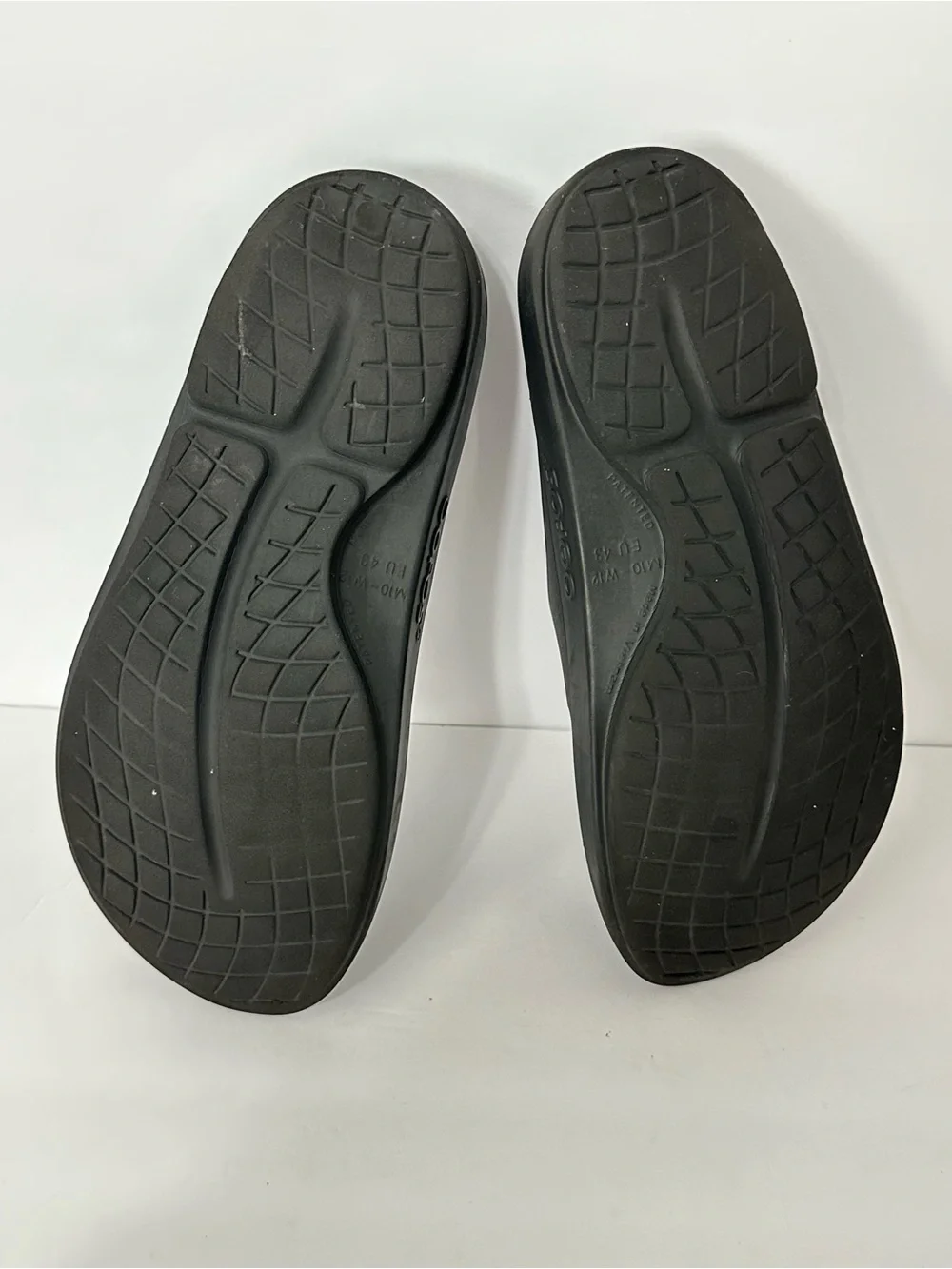 OOFOS OOAHH Sandal Slide Recovery Footware Unisex Black M10 W12 Comfort Sport